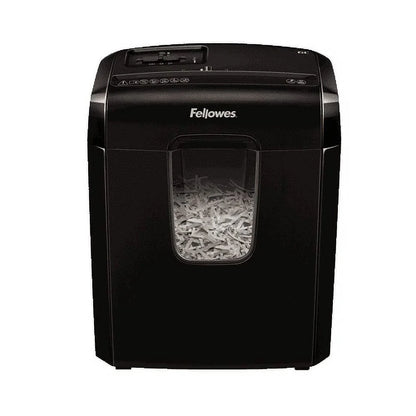Fellowes Powershred 6C Cross-Cut Shredder - Black