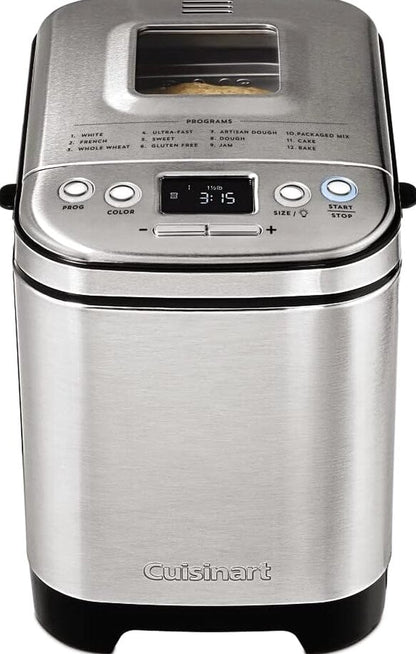 Cuisinart Compact Automatic Bread Maker Machine, Up To 2 lb Loaves