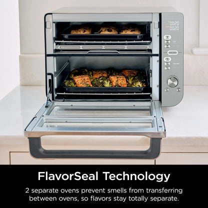 Ninja Air Fry Basket With 2 Sheet Pans, 2 Wire Racks And Crumb Tray - DCT601