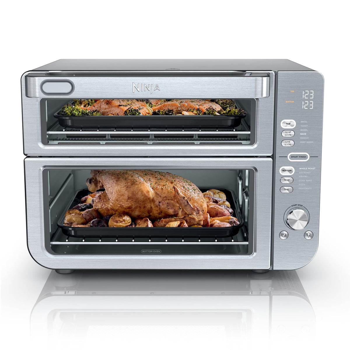 Ninja Air Fry Basket With 2 Sheet Pans, 2 Wire Racks And Crumb Tray - DCT601