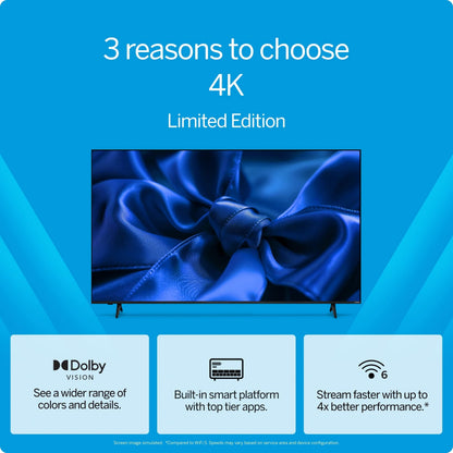VIZIO 50 inch 4K LED HDR Smart TV With Dolby Vision, WiFi 6 And Built-In Apps - V4K50S-0809