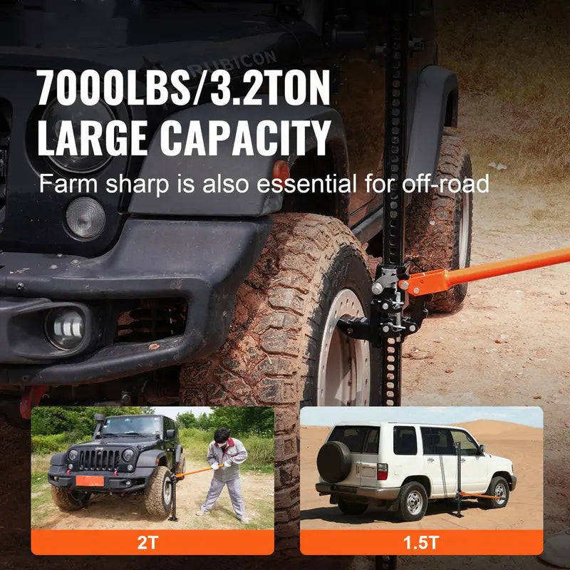 48 inch Off-Road Farm Jack Hoist, 7000 lbs - AH081048