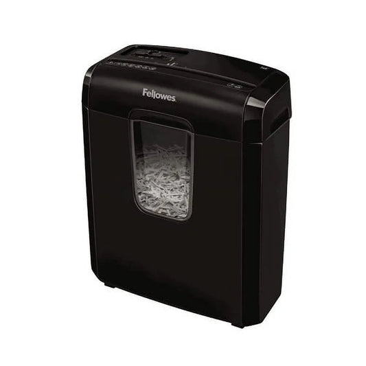 Fellowes Powershred 6C Cross-Cut Shredder - Black